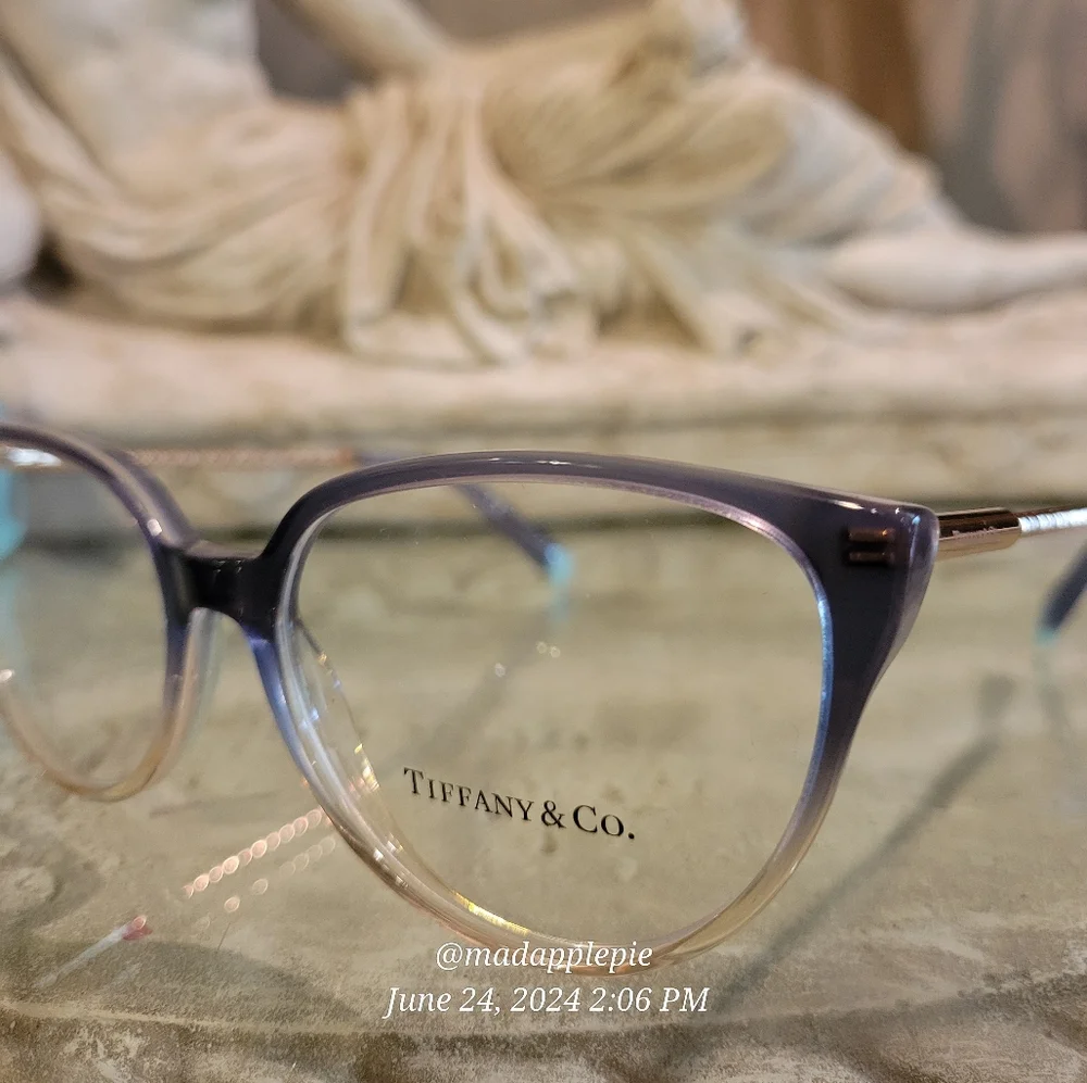 Tiffany & Co TF 2206 Cat Eye Perscription Frames Only Rubedo Ombre Luxury #104